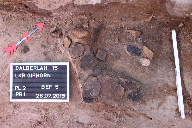 Gruben voller Scherben: Auf dem Gelände der KiTa in Calberlah bestand vor mehr als 2000 Jahren eine Siedlung